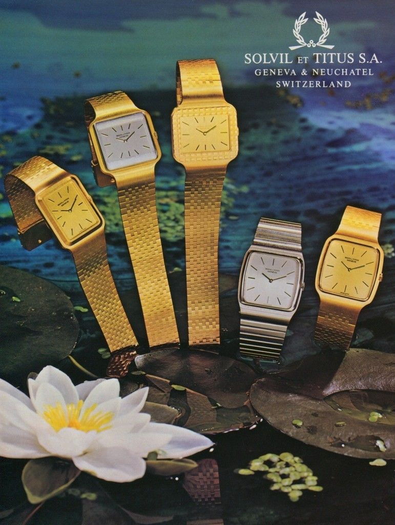 1976 Solvil & Titus Watch Company Solvil et Titus 1976 Swiss Ad Suisse