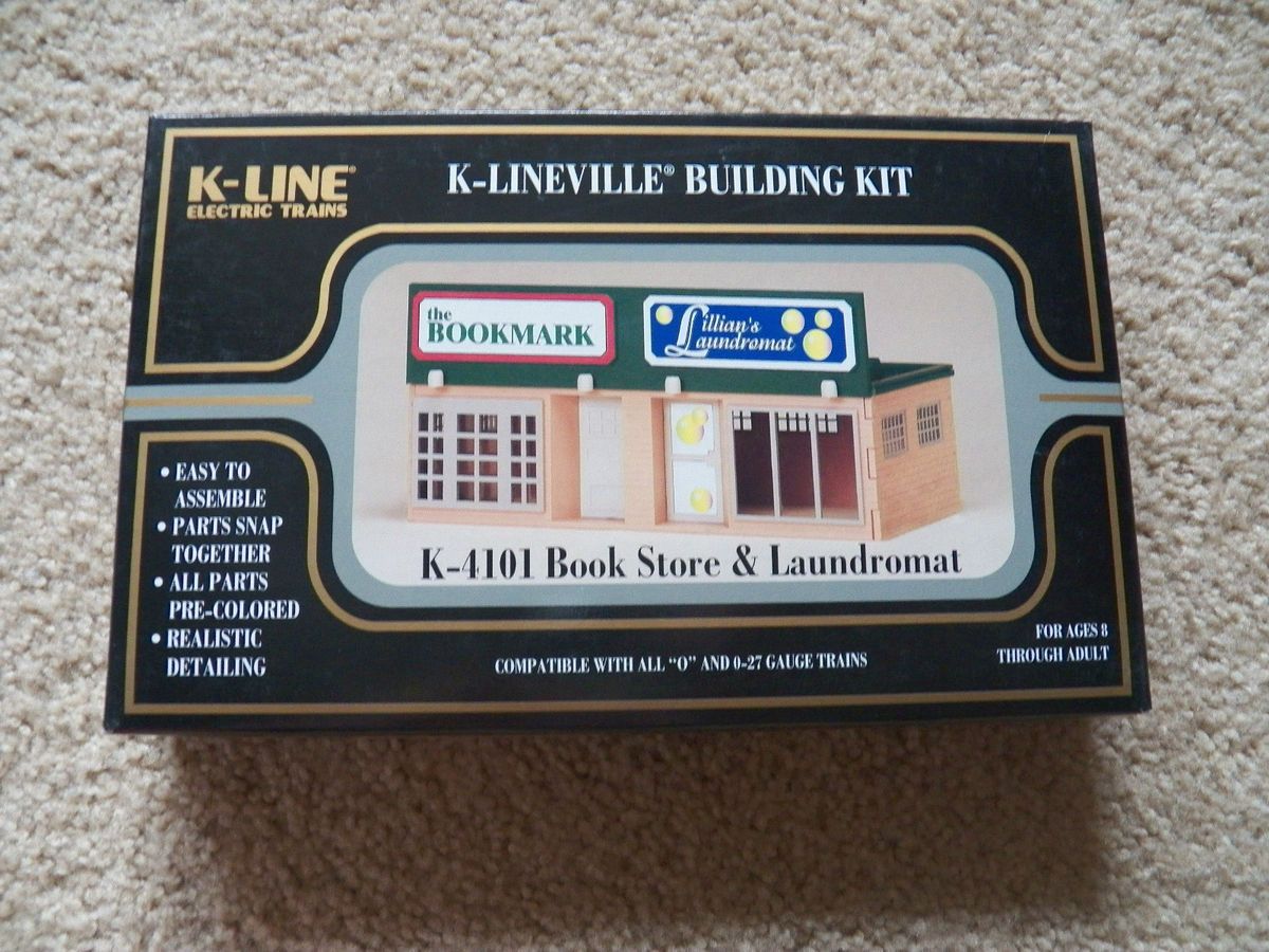 line K Lineville K 4101 Book Store & Laundromat Building Kit O & O27