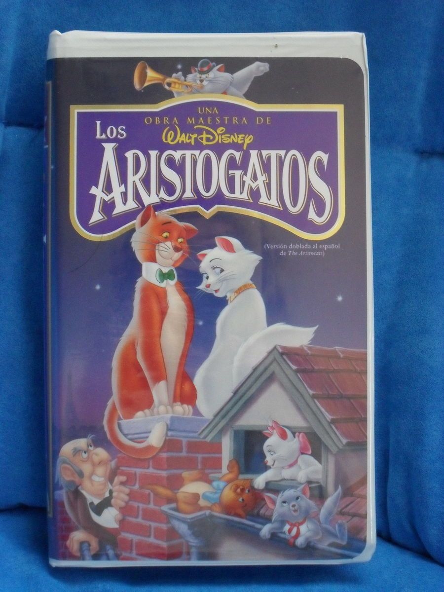 New Spanish Video Walt Disney Los Aristogatos VHS 786936008395
