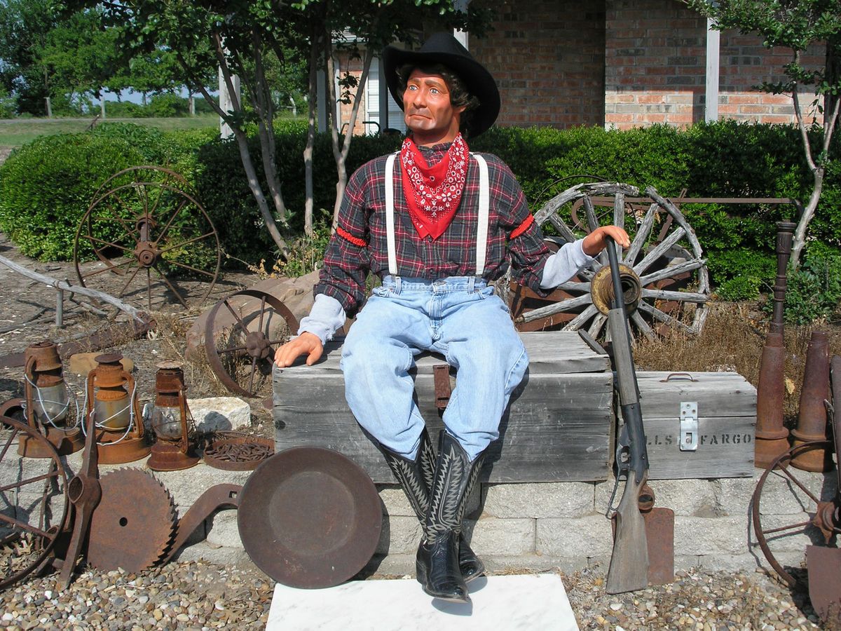 Lifesize Poseable Old West Cowboy Mannequin Dummy Doll