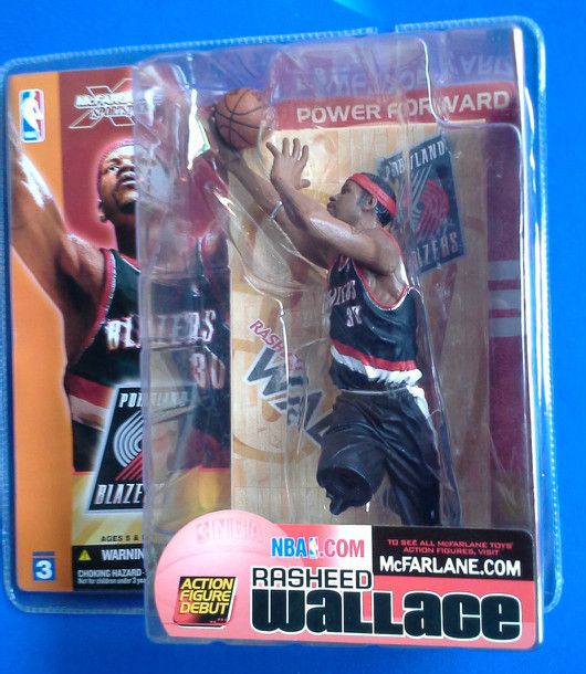McFarlane Sports NBA Series 3 Rasheed Walace 2003 Figure New