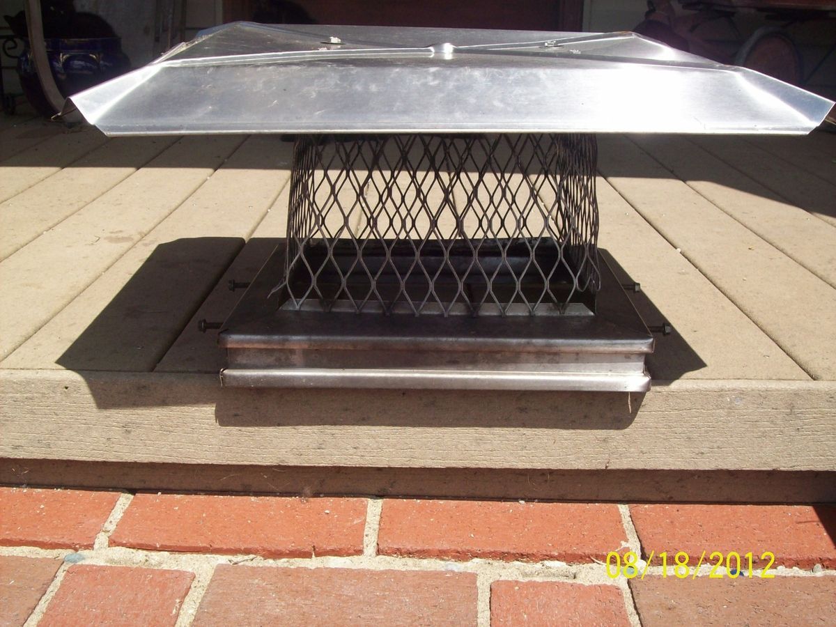 Stainless Steel Chimney Cap Used Square 10 x 13 x 22
