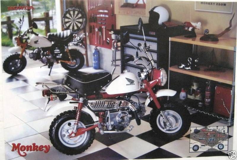 Honda Z50 Monkey Mini Bike Poster
