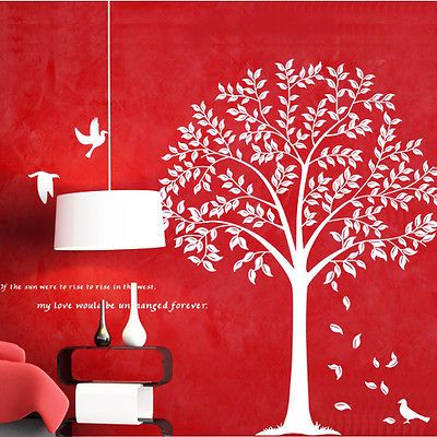 Wall Stickers Big Bodhi Tree Home Decor Removable Art Deco Mural