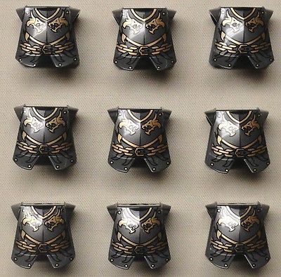 Newly listed x9 NEW Lego Castle Minifig Armor Breastplate Kingdoms