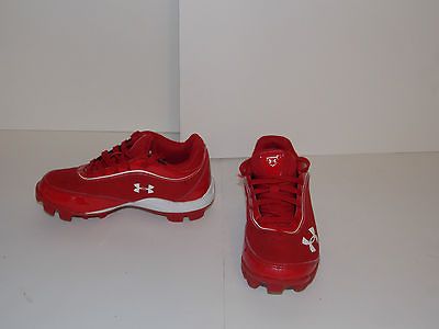 Red Under Armour Soccer Tball Baseball Football Cleats Toddler Size 11