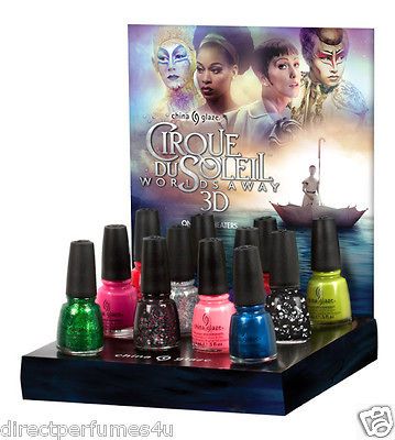 CHINA GLAZE Cirque Du Soleil Worlds Away 3D Collection   PICK FROM 12