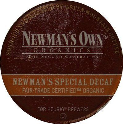 Green Mountain Coffee Newmans Special Decaf, K Cup Portion Pack for