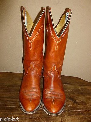 ANDERSON BEAN AB GENUINE LEATHER WESTERN COWBOY BOOTS MENS SIZE 8.5 D