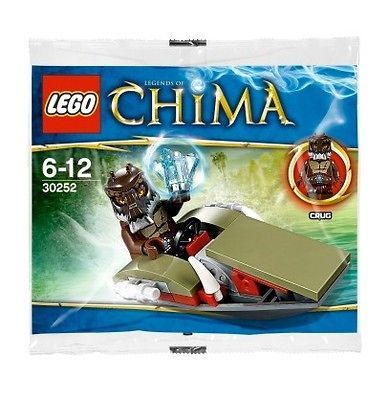 Rare, Exclusive LEGO LEGEND CHIMA 30252 Crugs Swamp Jet polybag set