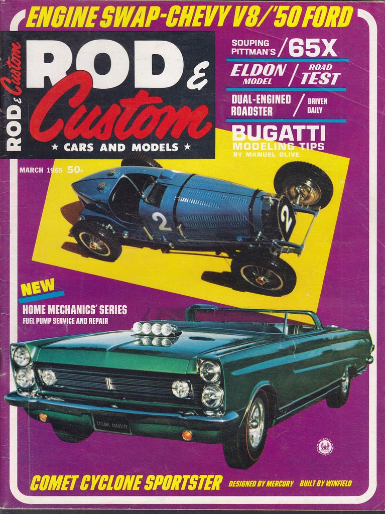 Rod & Custom Cars & Models 3/65, Winfields Cyclone Sportster, Eldon