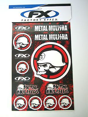 Factory Effex Metal Mulisha Graphics Decals Stickers Sticker Sheet