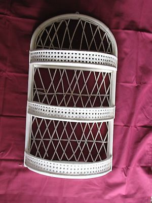 Large Wicker White Wall Hanging 3 Tier Shelf Home Decor FreeUSAShip