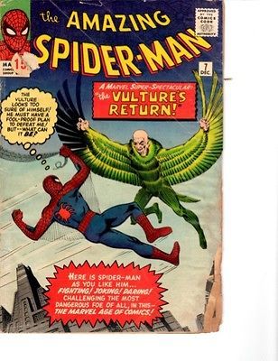 Amazing Spider Man Issue #7 Marvel Comics 1963 FR/GD 2nd Vulture