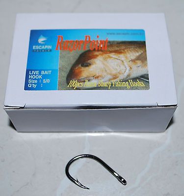 BULK 9/0 Live Bait Hooks. Box of 100. Kingfish / Tuna