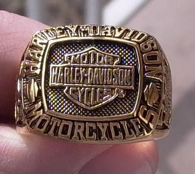 Harley Davidson Ring Size 12 HOG Gold Plated 18K New