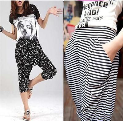 Fashion Lady Womans Spring Summer Fall Harem Hammer Baggy Loose Pants