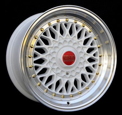 Newly listed WHITE 16x8 16 RS Style Wheels 4x100 ESM 002R AUDI