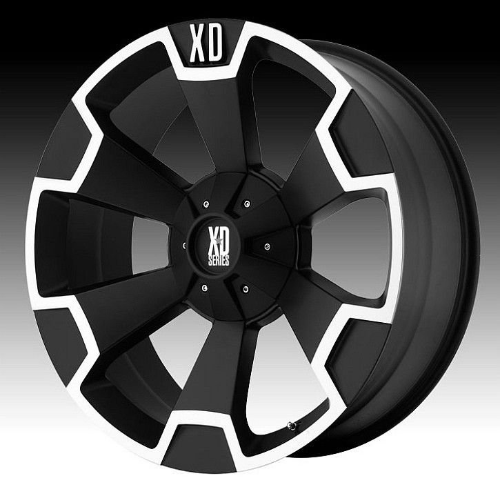 22 inch 22x10 KMC XD Black Wheels Rims 5x150 Toyota Tundra Sequoia