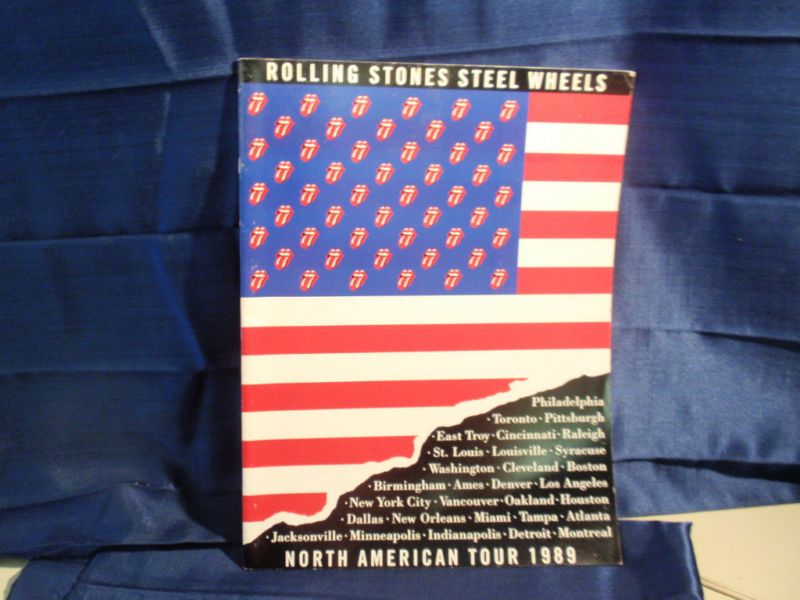 1989 Steel Wheels Tour Program Rolling Stones