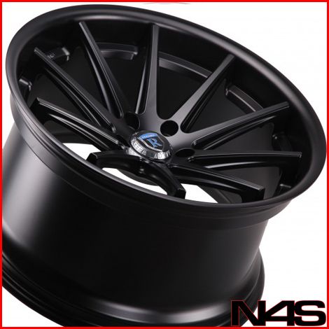 S600 S63 S65 Rohana RC10 Concave Black Staggered Wheels Rims