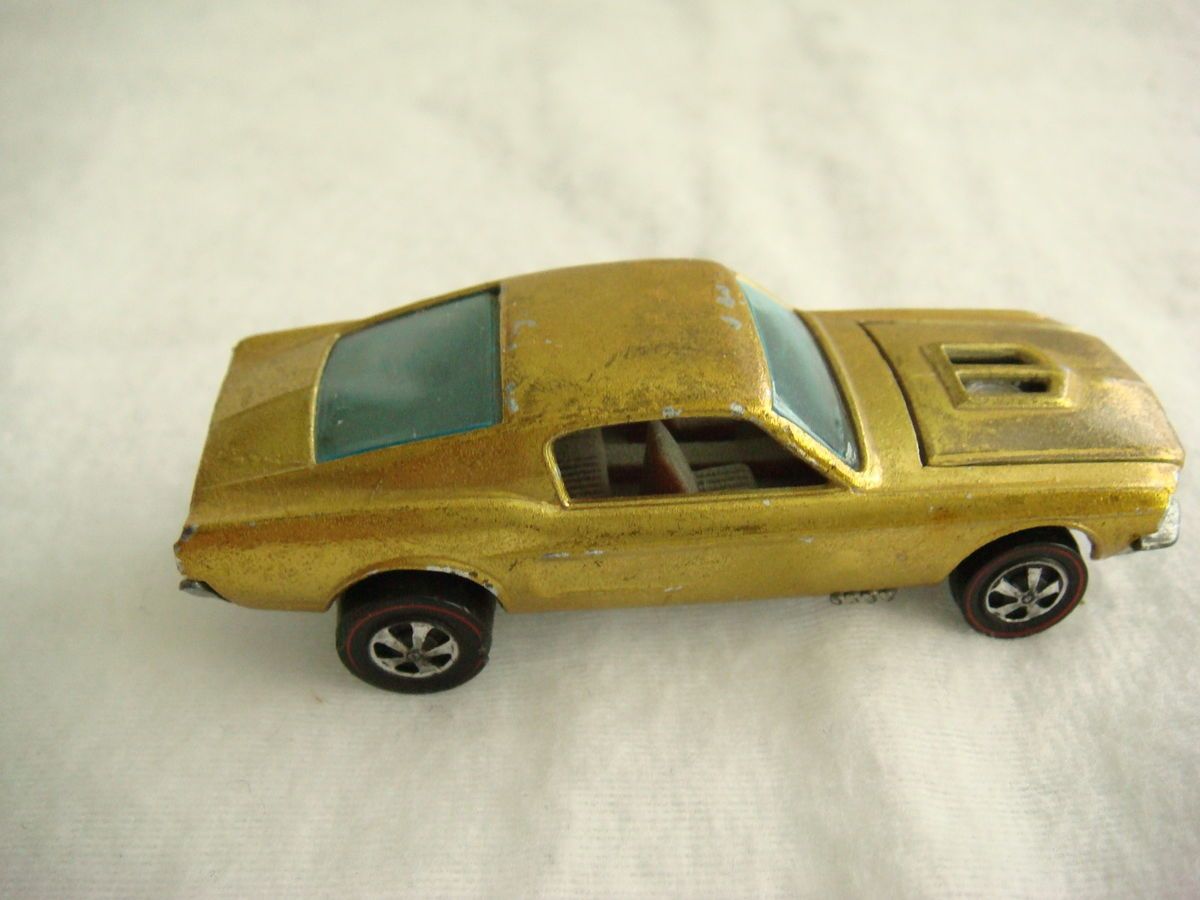 Hot Wheels Red Line RL Metallic Gold Custom Mustang Ohs Near Mint