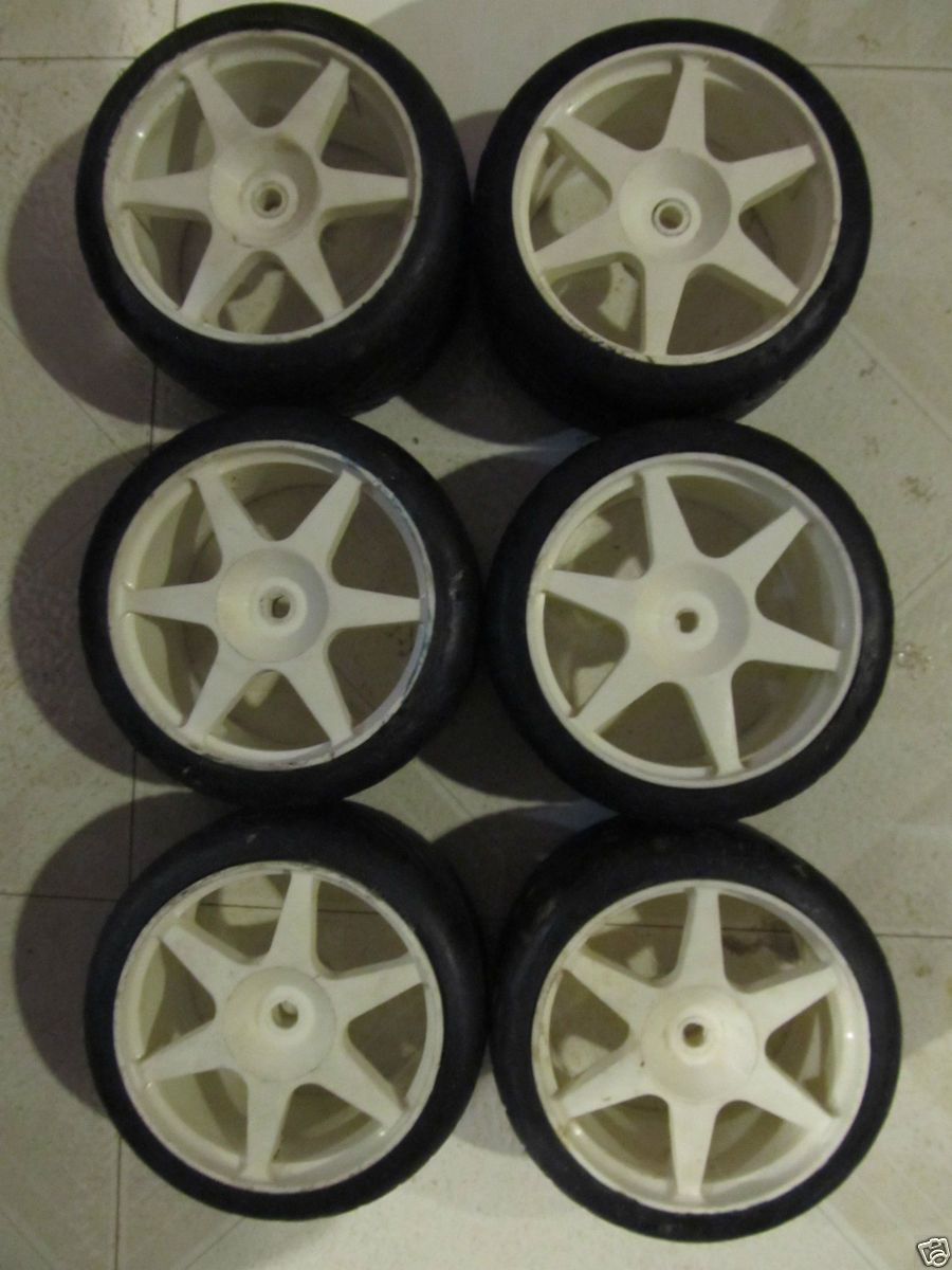 Harm FG 1 5 Scale Used Tires and Wheels Race P4 Qty 6
